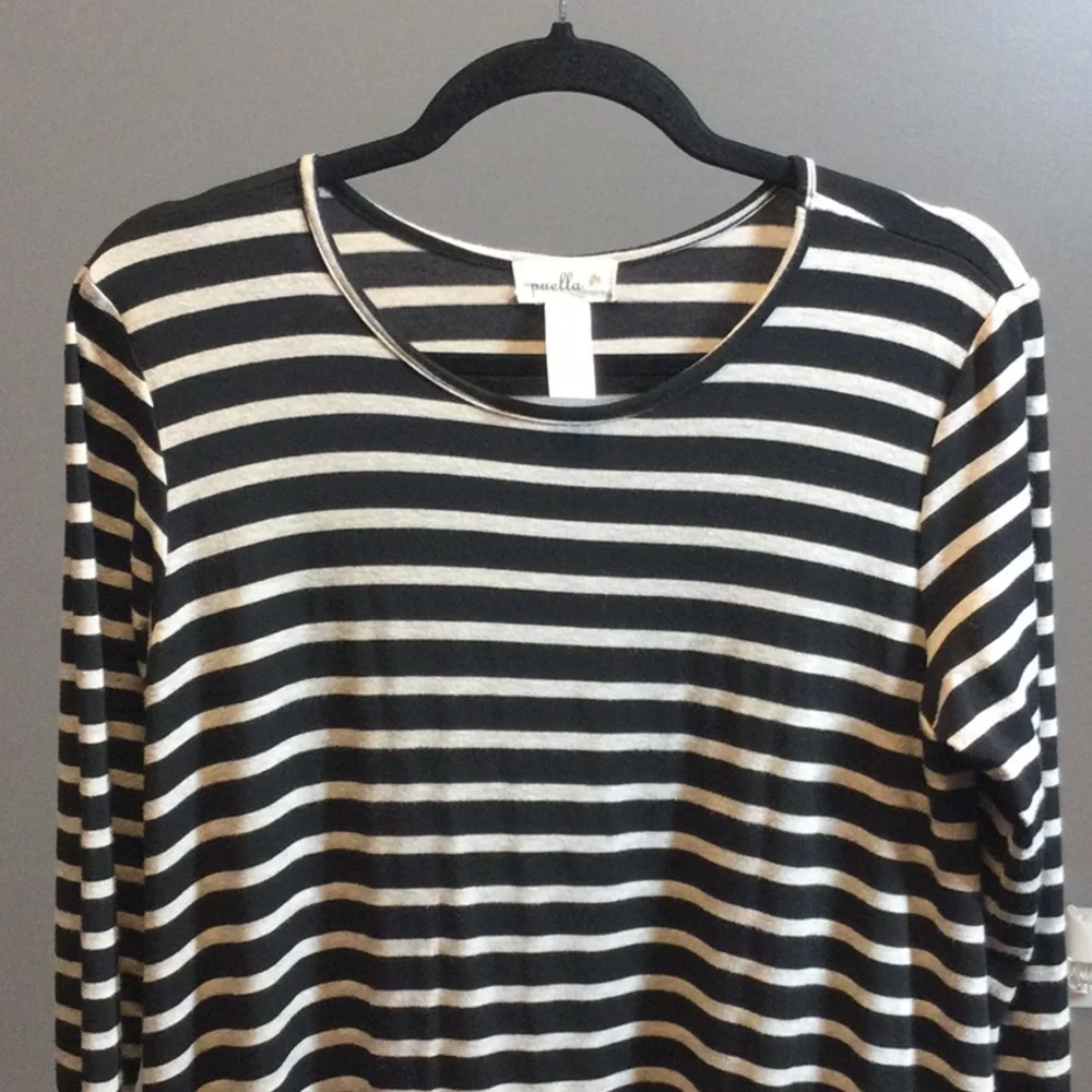 S Puella by Anthropologie black and cream striped dress - Picture 5 of 15